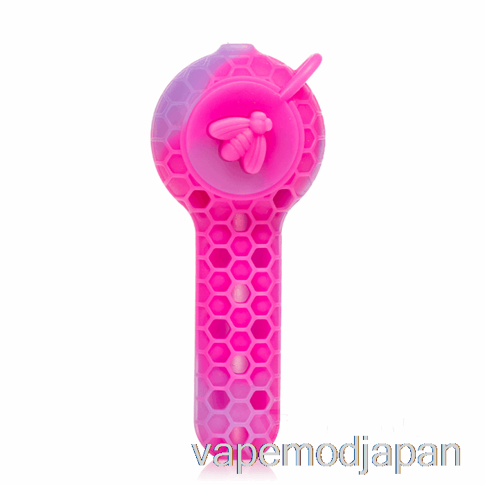 Vape Japan ストラタス 2-in-1 シリコンスプーン バブルガム (マゼンタ/パープル)
